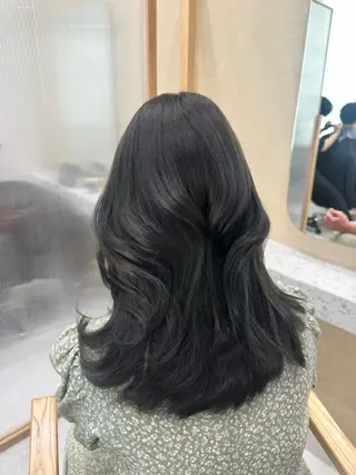 セミロング 中韓style 💄🤍愛子🇨🇳のヘアスタイル