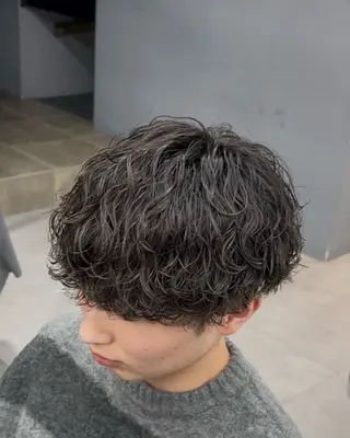 パーマ メンズ 波巻き/縦落ち /こーへいのヘアスタイル