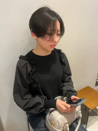 ショート ヘアセット/ピンク /レッド/あつはのヘアスタイル