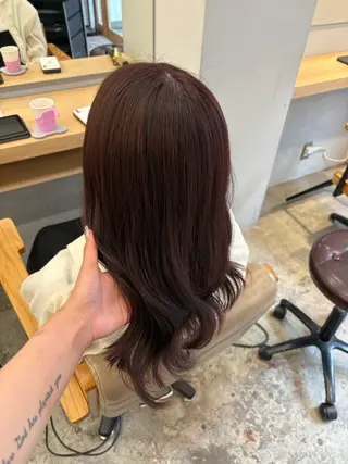 ミディアム Libero 柏 RIO🖤⋆͛*͛のヘアスタイル