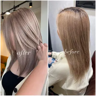 セミロング 心斎橋/海外レイヤー 募集中三好玲奈のヘアスタイル