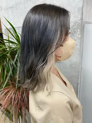 セミロング カラー 🌼ハイライト透明感 🌼maiのヘアスタイル