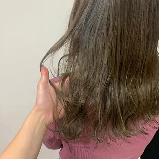 ロング カラー 酸性縮毛矯正 梅田茶屋町 Juriのヘアスタイル