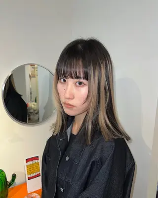 ミディアム 金子 亮のヘアスタイル