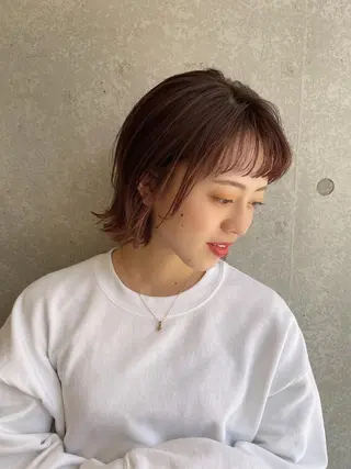 ショート 白髪ぼかしシークレッ トハイライト/店長のヘアスタイル