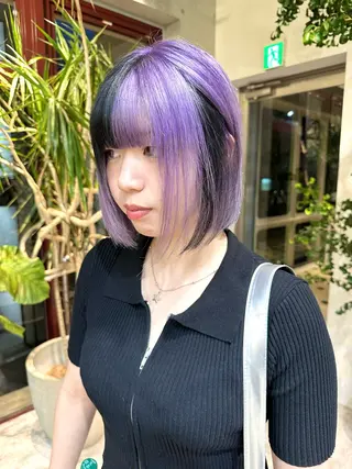 ミディアム カラー kai .のヘアスタイル