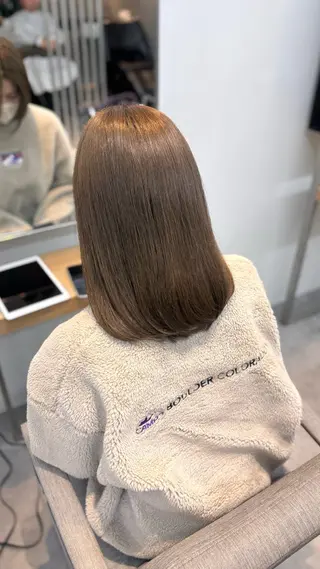 ミディアム 透明感/韓国ヘア/ miyu 🎀のヘアスタイル