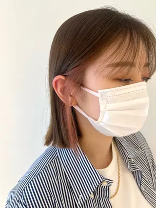 ショート カラー 美髪矯正/髪質改善/ 艶髪🤍伊藤梨紗のヘアスタイル