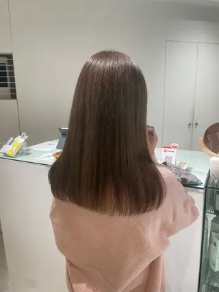 セミロング カラー loely 💞miyuのヘアスタイル