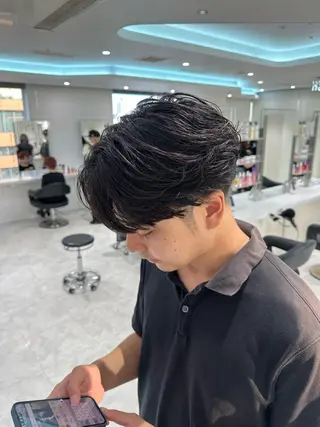 パーマ メンズ 🐺メンズパーマ マッシュ　あさひ🐺のヘアスタイル