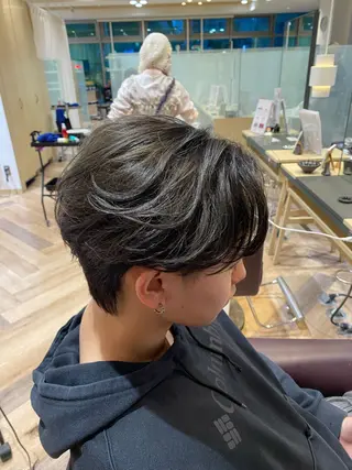 メンズ メンズ特化/フェザー /パーマ/伊勢元のヘアスタイル