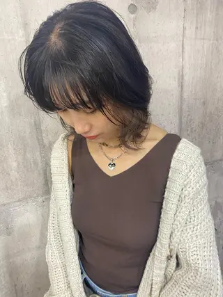 ミディアム カラー SHURI❤️🔥 中/韓mix ♡のヘアスタイル