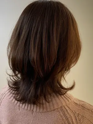 ミディアム カラー ✴︎ヒラガカナ✴︎ ECLAT HAIRのヘアスタイル