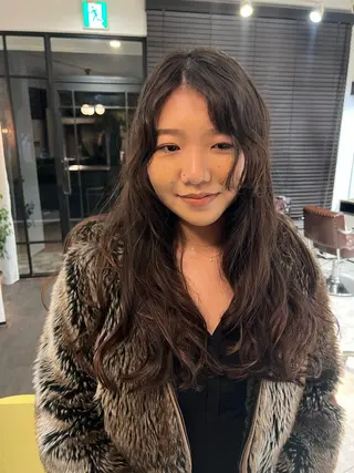 ロング デザインカット 加藤園のヘアスタイル