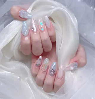 ネイル 🎀も ものネイルデザイン