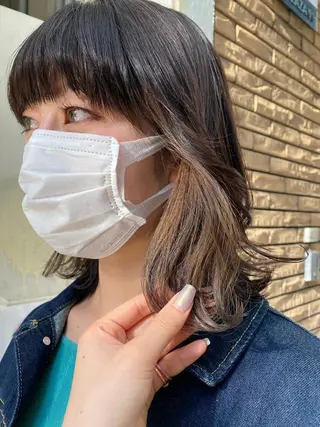 ミディアム カラー ヘアアレンジ マツエク・マツパ Noah's　Ark所属・透明感カラー🫧ヘア セット🫧松本菜月の眉毛・アイブロウイメージ