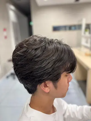 ショート パーマ メンズ メンズ特化韓国風 パーマスタイル/りんのヘアスタイル