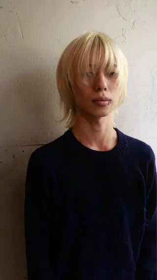 ミディアム 小笠原 悠斗のヘアスタイル