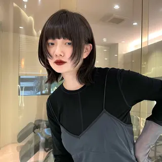 ミディアム カラー maison mile所属・mile akari 恵比寿駅徒歩3分のヘアスタイル