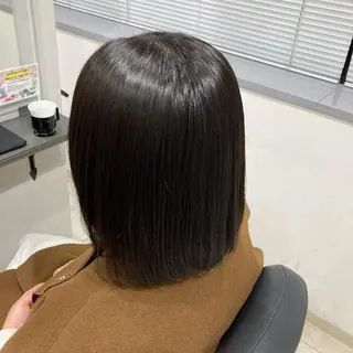 ミディアム パーマ ピンクカラー🎀 米津 美佑のヘアスタイル