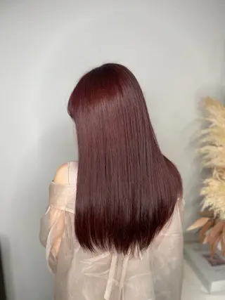 ロング カラー 萩原 加帆のヘアスタイル