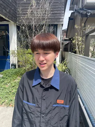 ショート カラー メンズ 増田 ルナのヘアスタイル