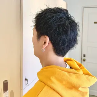 ショート カラー メンズ 🎸メンズ/パーマ/ ショート🎸工藤達哉のヘアスタイル