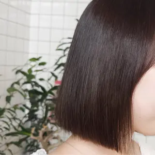 ミディアム 艶カラー 内部補修のヘアスタイル