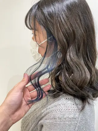 セミロング カラー 🦋💜金澤 愛奈💜🦋のヘアスタイル