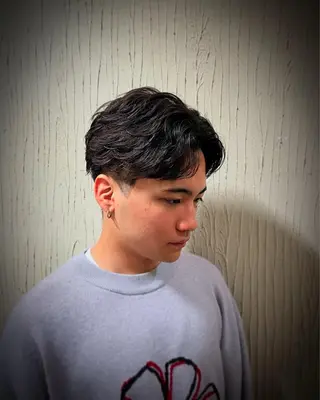 ショート パーマ メンズ 【メンズ特化】金沢 /片町　髙木　功基のヘアスタイル