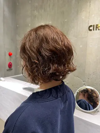 ショート パーマ フクシマ ココのヘアスタイル