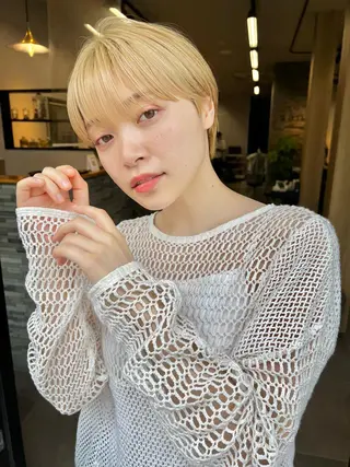 ショート カラー Hair Resort Salon Ricetto所属・うる艶透明感カラー 🌱/星野明日香のヘアスタイル