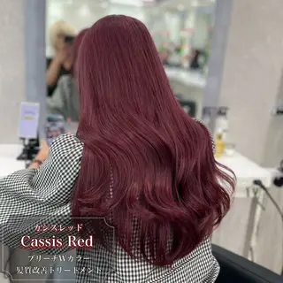 ロング カラー 透けるやわらか艶髪♡ ナチュラルストレートのヘアスタイル