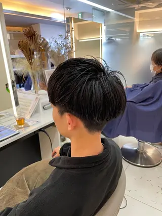 ショート メンズ 髪質改善/縮毛/トリ ートメント/平野広大のヘアスタイル