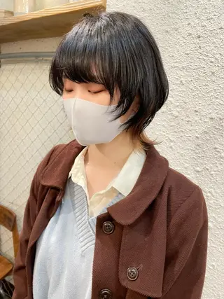 ミディアム カラー ヘアアレンジ 〽️magico/ ウルフDaiki〽️のヘアスタイル