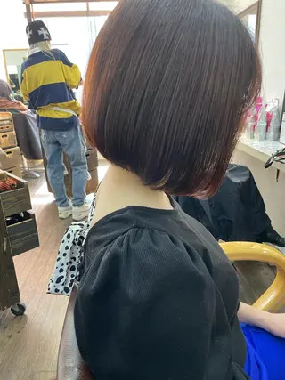 ショート ヒカ/外国人風 デザインカラーのヘアスタイル