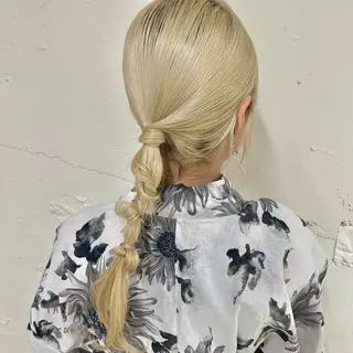 ヘアアレンジ charm《銀座》 縮毛矯正/ヘアセットのヘアスタイル