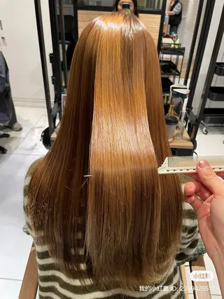 ロング カラー 弱酸性ストレート 髪質改善/小野寺のヘアスタイル