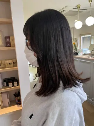 ミディアム HARUKA韓国ヘア /Luana梅田のヘアスタイル