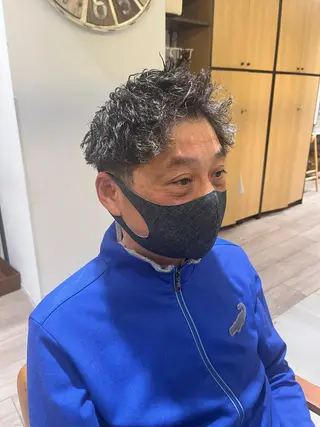 パーマ メンズ tata所属・メンズカット/ 外国人風/小嶺佑介のヘアスタイル