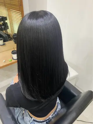 セミロング 🦋‪酸性ストレート 艶髪 RISA🦋‪のヘアスタイル