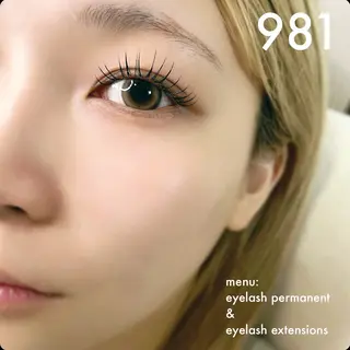 マツエク・マツパ 981所属・981 KURUMIのマツエク・マツパデザイン