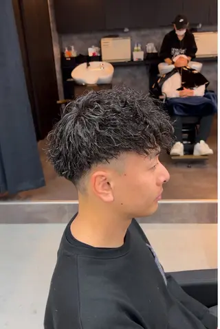 ショート カラー パーマ メンズ 錦糸町/Men's cutパーマ石川史弥のヘアスタイル