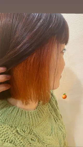 セミロング カラー DiMPlE  ディンプル所属・🌸スタイリスト 山浦美恵のヘアスタイル