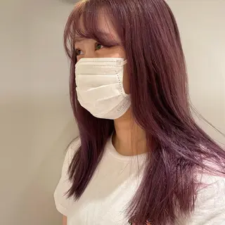 ロング カラー BLANCA　HAIR西尾所属・新納 杏奈のヘアスタイル