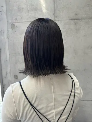 ミディアム カラー 女性に人気♪ はやしほのかのヘアスタイル