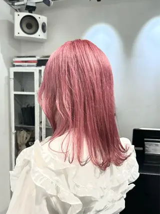 セミロング カラー 🎀ツヤ髪韓国網紅 ヘアミカ🎀のヘアスタイル