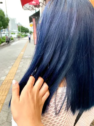 セミロング カラー FRAME+spa&hair roomなんば駅前店所属・🌸MAYU🌸 ハイトーン➕レイヤーのヘアスタイル