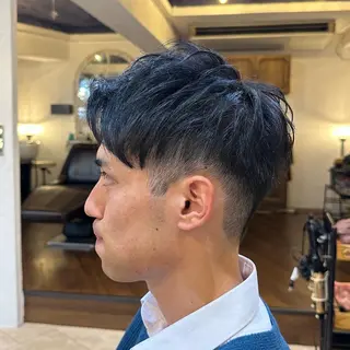 メンズ スパイキー/ ピンパーマ/緑川雄也のヘアスタイル