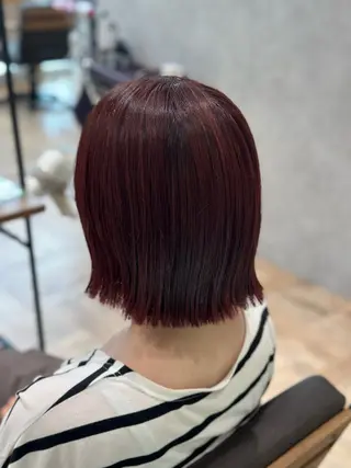 ミディアム カラー AVANCE泉大津店所属・髪質改善・艶カラー 加茂瑞希のヘアスタイル